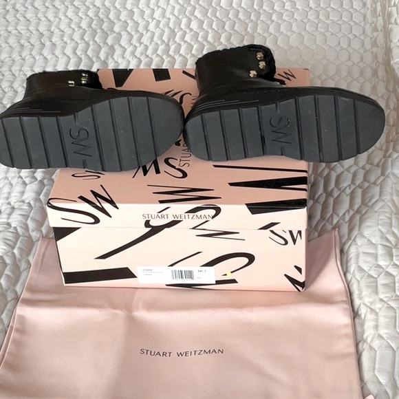 Stuart Weitzman shearling lined leather boots - Picture 3 of 4